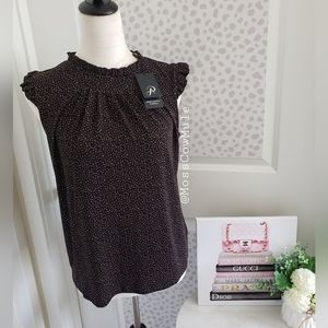 Beautiful Adrianna Papell Flutter Sleeve Blouse